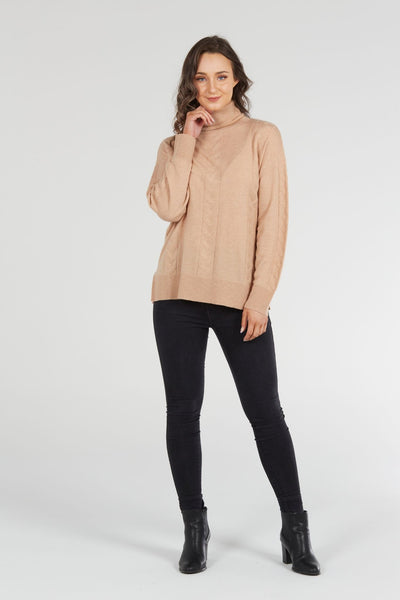 Bridge and Lord Cable Roll Neck Pullover BL2615 - Nunie