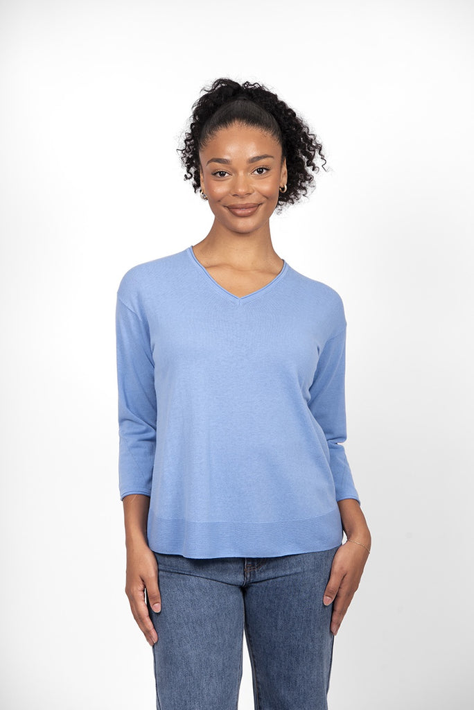 Bridge and Lord 3/4 Sleeve V Neck Pullover BL4215 – Nunie