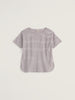 Seasalt Cornwall Bryher View T-Shirt Profile Bergamot striped organic cotton slub T-shirt with boat neckline